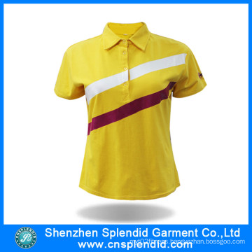 China Supplier Cheap Wholesale Plain Color Women Polo Shirts